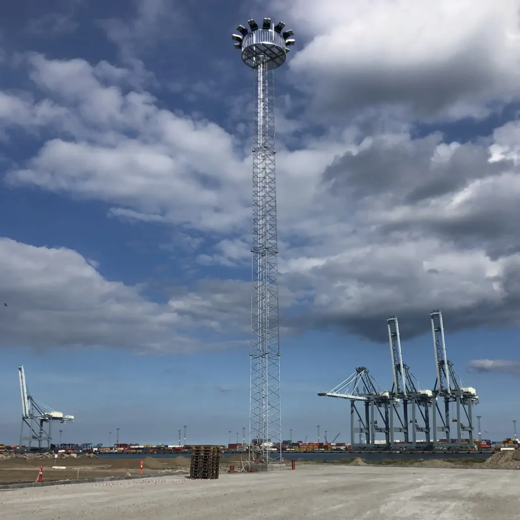 Aarhus havn – master og projektørkurve